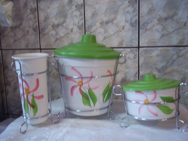 Kit Pia plástico com Suporte simples